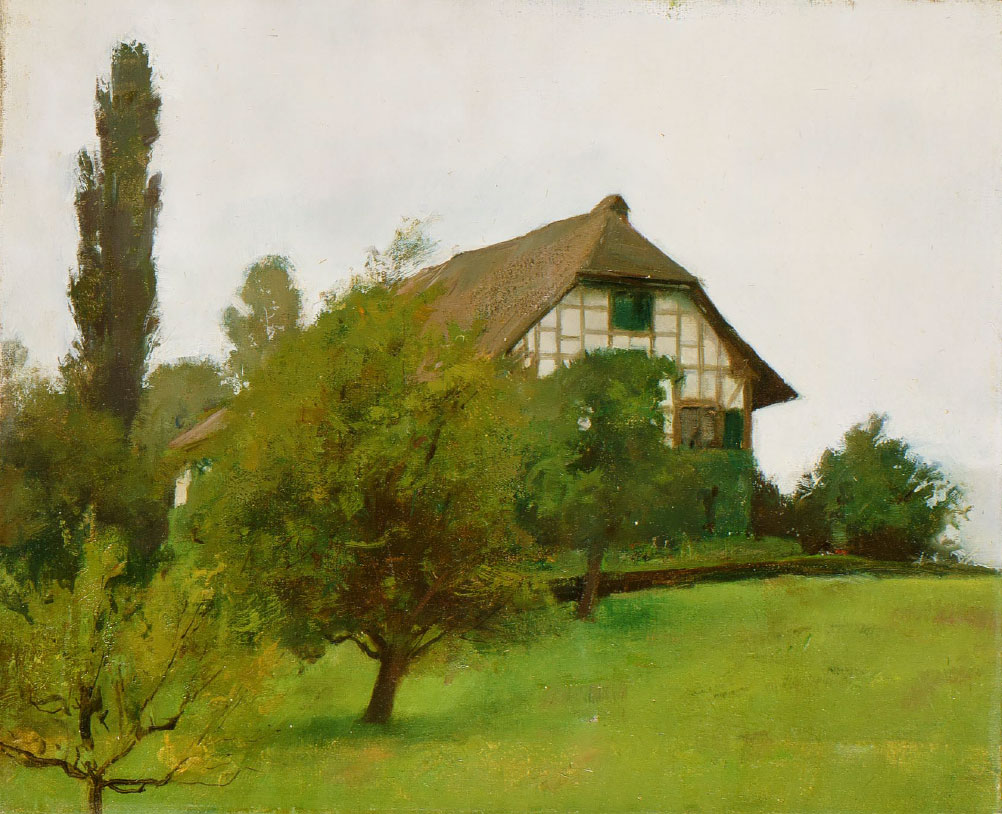 Werner Weber: Brahmshaus in Rüschlikon, o. J., 36/48, Oel [947]